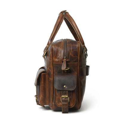 Finn Handcrafted Buffalo Leather Laptop Briefcase - Tampa Home & Garden Store