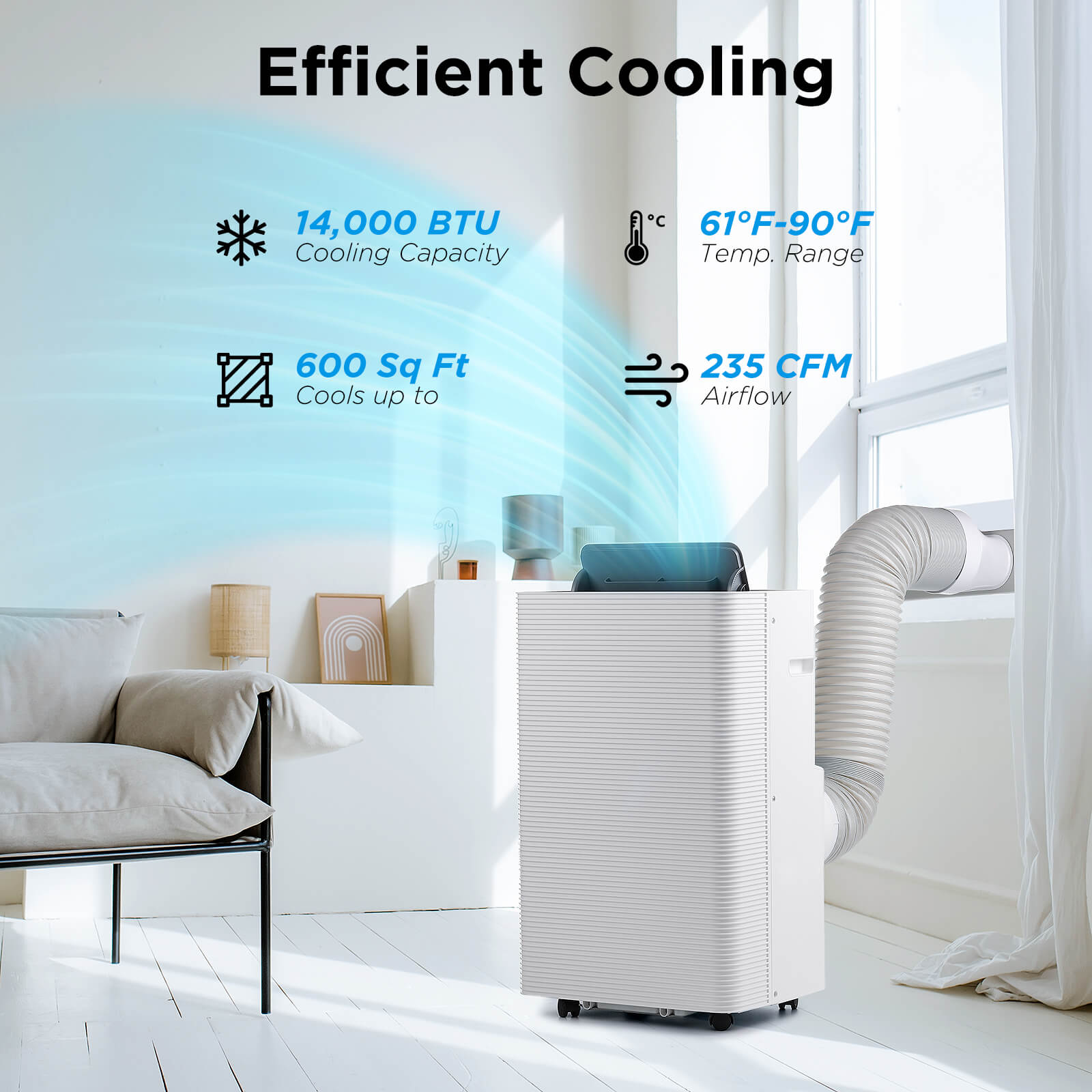 Finnmark 14,000 BTU Smart Portable Air Conditioner - Tampa Home & Garden Store