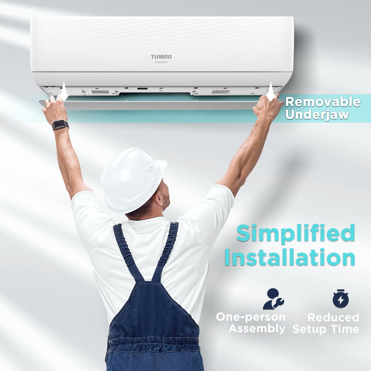Finnmark 18000 BTU WiFi Ductless Mini Split AC with Heat Pump, 230V (R32) - Tampa Home & Garden Store