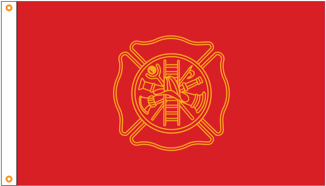 Fire Fighters Outdoor Flag - Tampa Home & Garden Store
