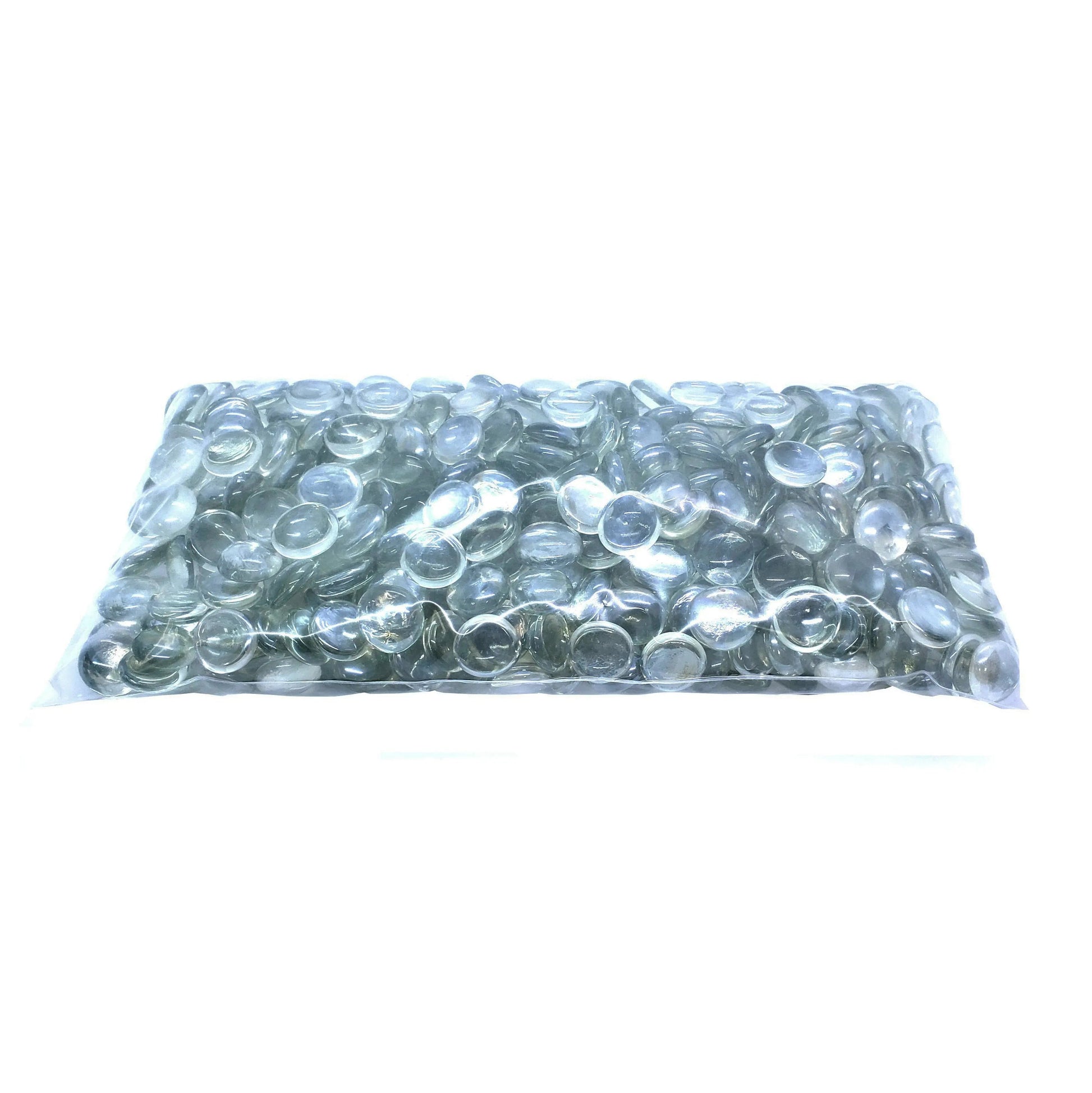 Fire glass half-round droplets, crystal clear, 4.4 lb by Fire Sense/Balkene Home on Tampa Home & Garden Store