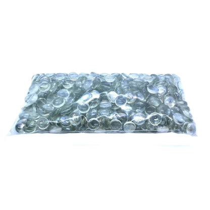 Fire glass half-round droplets, crystal clear, 4.4 lb by Fire Sense/Balkene Home on Tampa Home & Garden Store