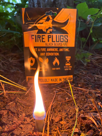Fire Plugs Fire Starter Tinder | Black Beard - Tampa Home & Garden Store