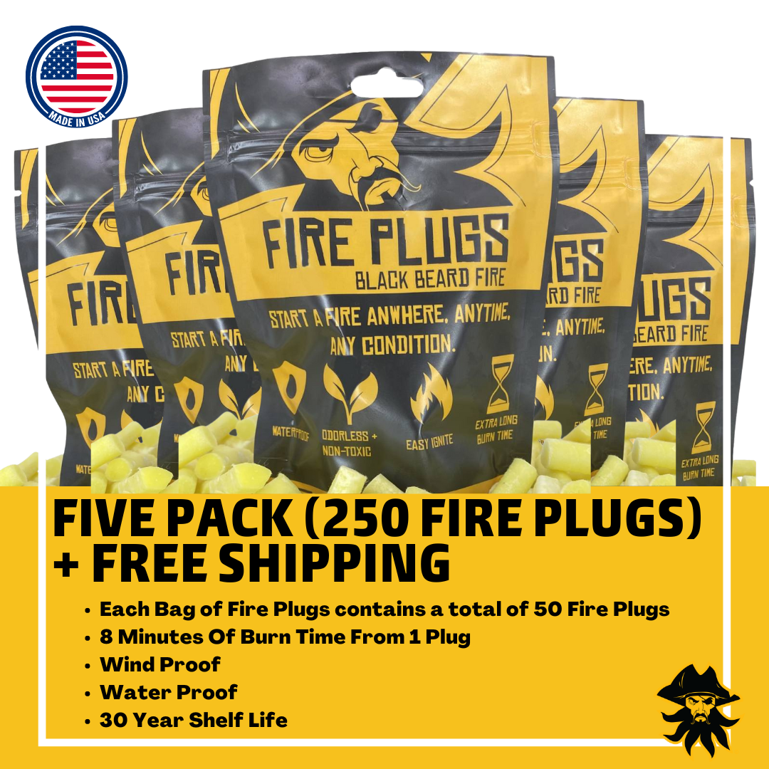 Fire Plugs Fire Starter Tinder | Black Beard - Tampa Home & Garden Store