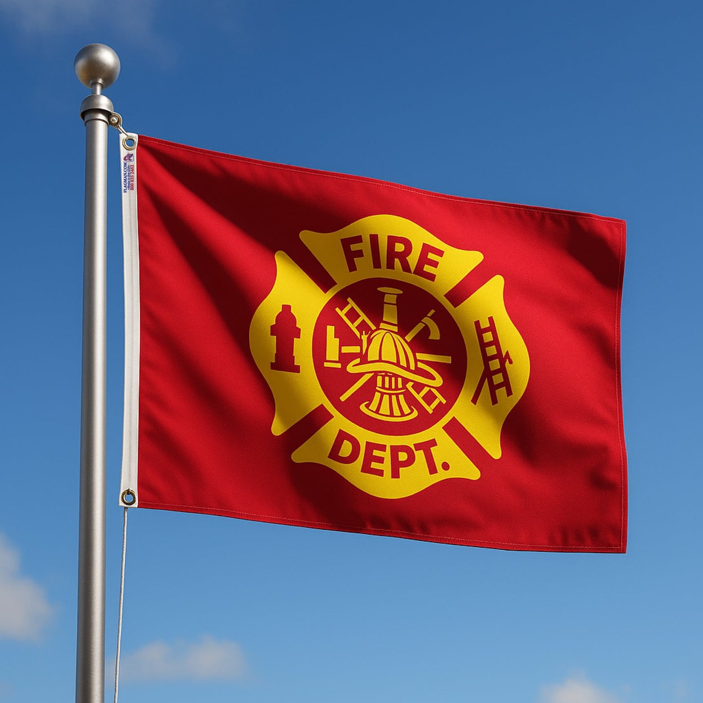 Firefighter Department Seal Flag – Outdoor | Made in USA - Tampa Home & Garden Store