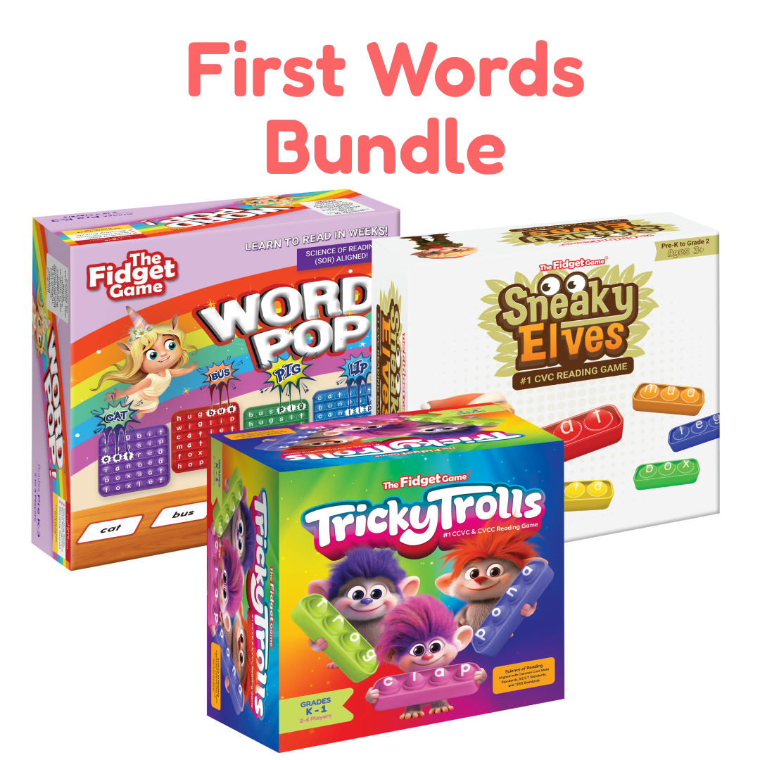First Words Bundle 3-title toys: Word Pop, Sneaky Elves, Tricky Trolls by The Fidget Game on Tampa Home & Garden Store