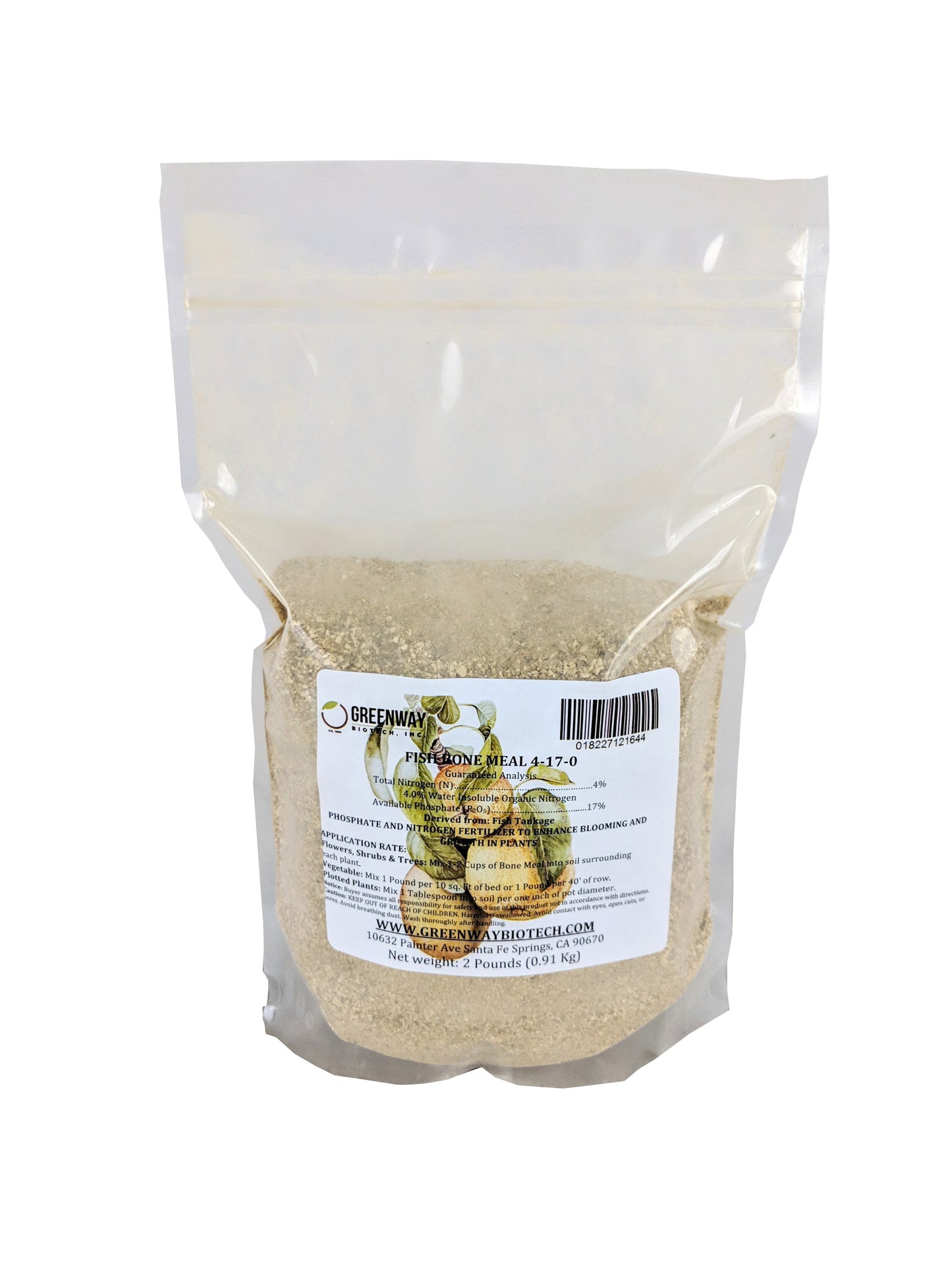 Fish Bone Meal Fertilizer 4-17-0 | Organic - Tampa Home & Garden Store