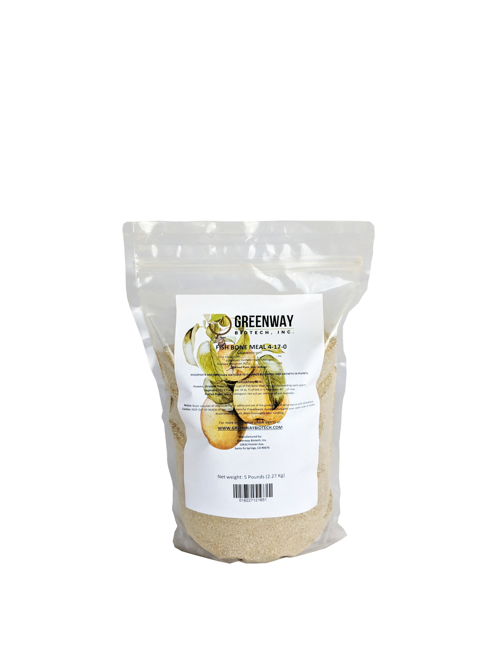 Fish Bone Meal Fertilizer 4-17-0 | Organic - Tampa Home & Garden Store