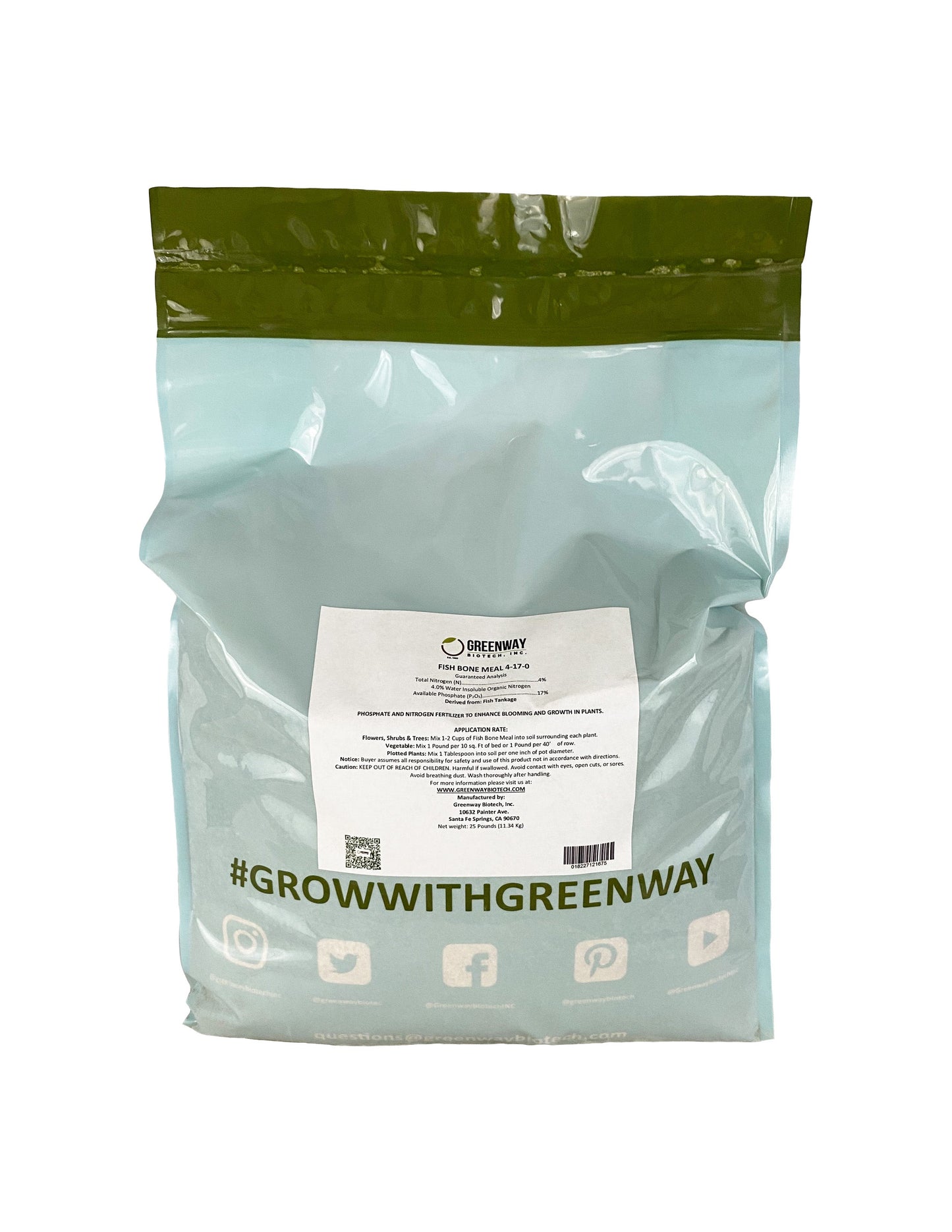 Fish Bone Meal Fertilizer 4-17-0 | Organic - Tampa Home & Garden Store