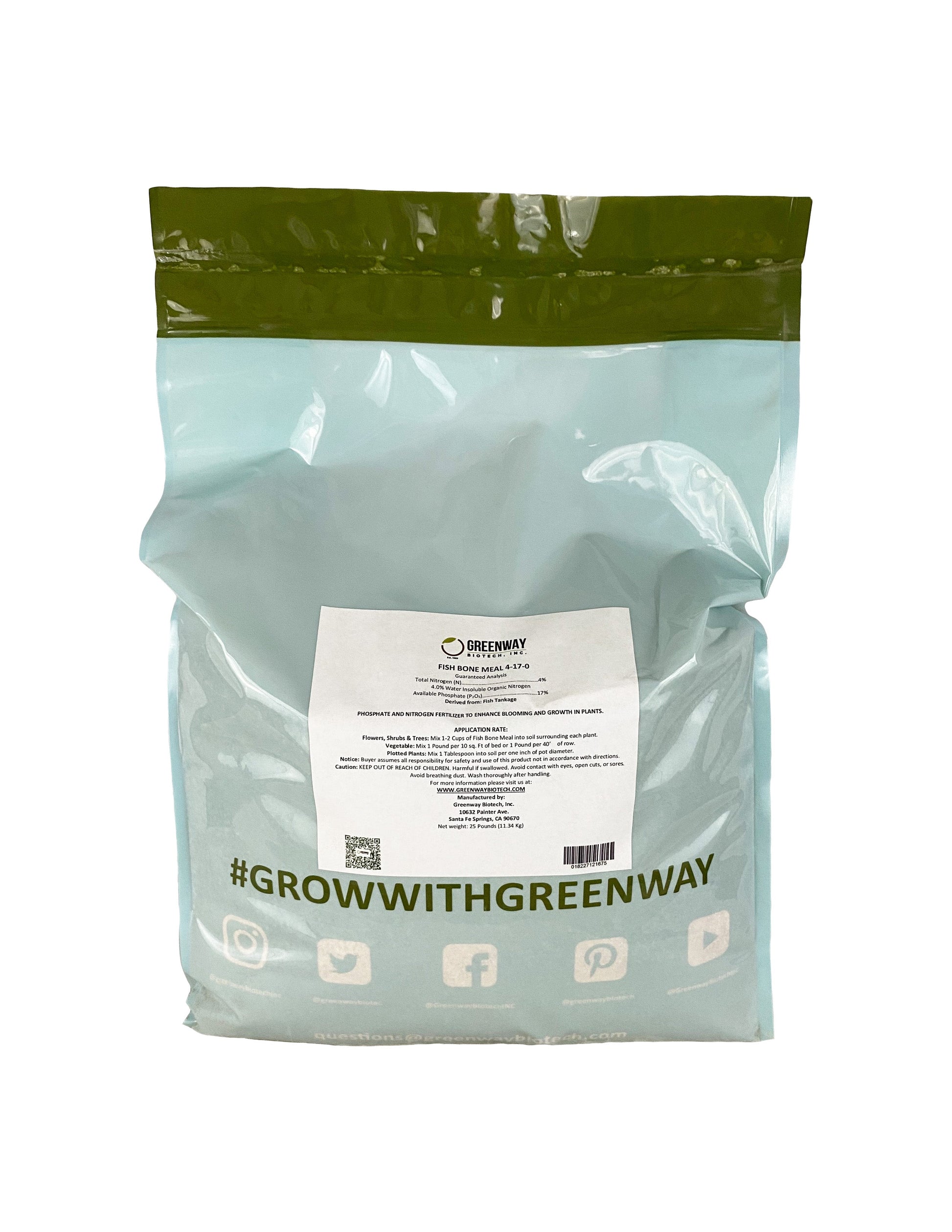 Fish Bone Meal Fertilizer 4-17-0 | Organic - Tampa Home & Garden Store