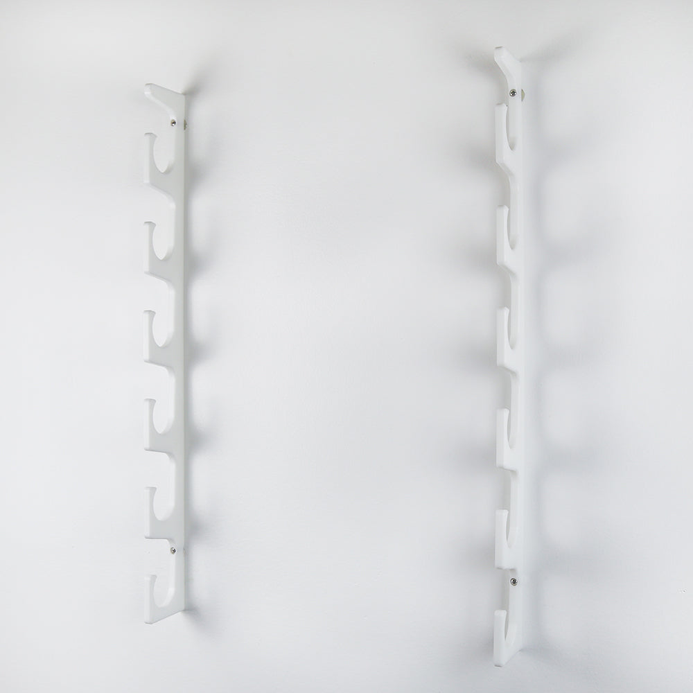 6+ Fishing Rod Rack Wall/Ceiling Mount Fishing Pole Racks | White