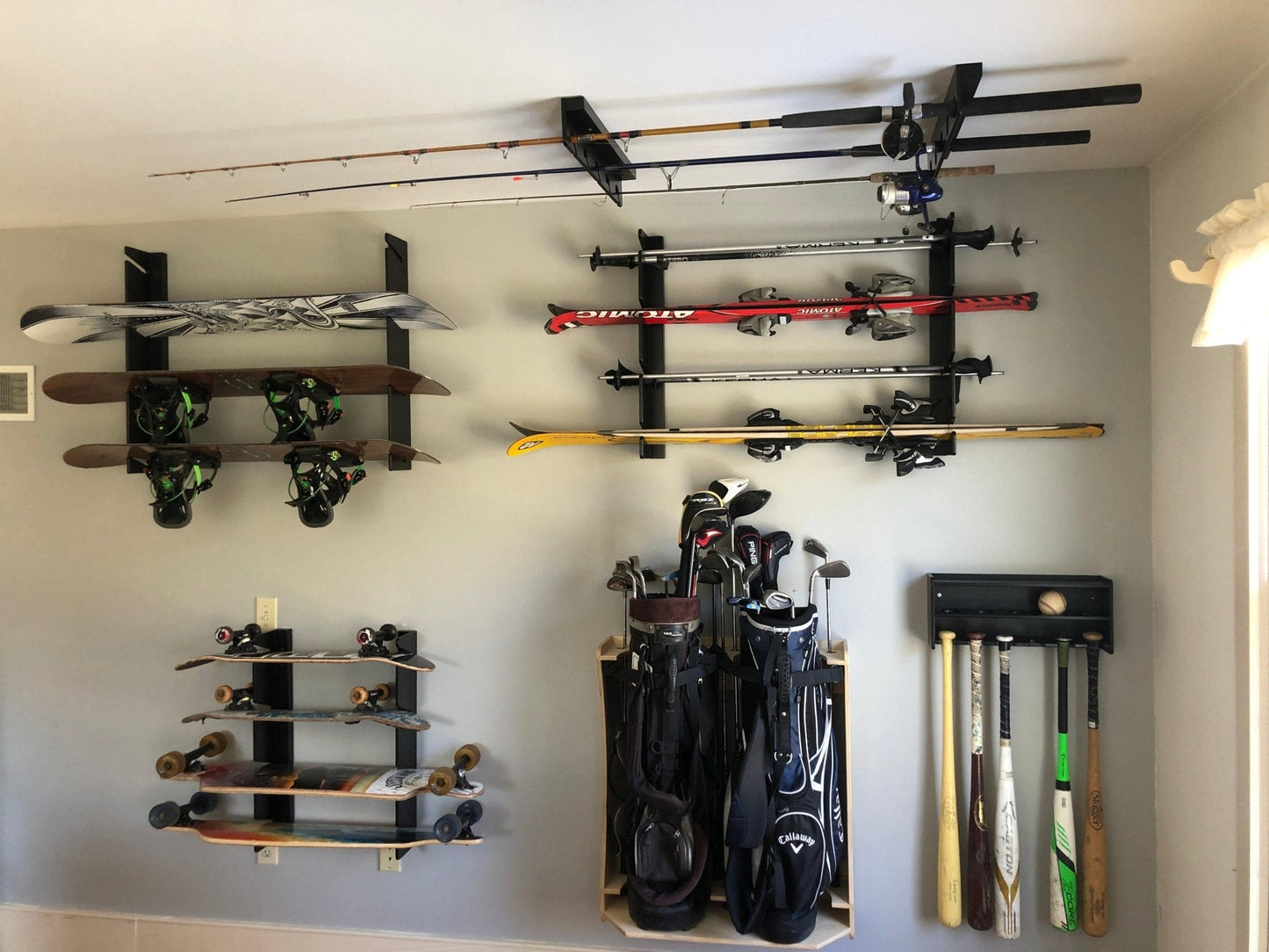 Fishing Rod Rack, Fishing Rod Storage, Garage Storage - Tampa Home & Garden Store