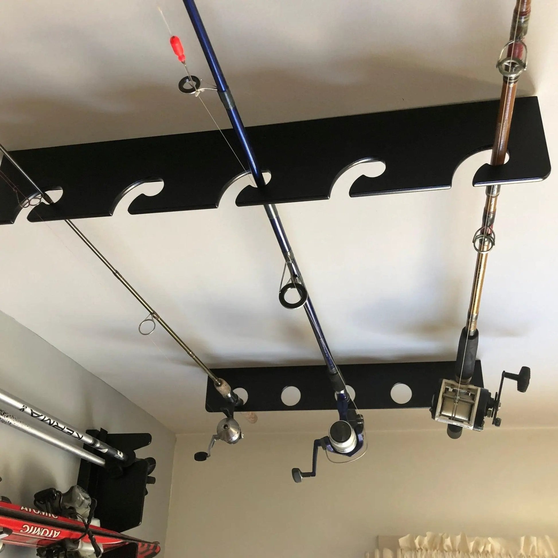 Fishing Rod Rack and Storage for Garage Wall Mount