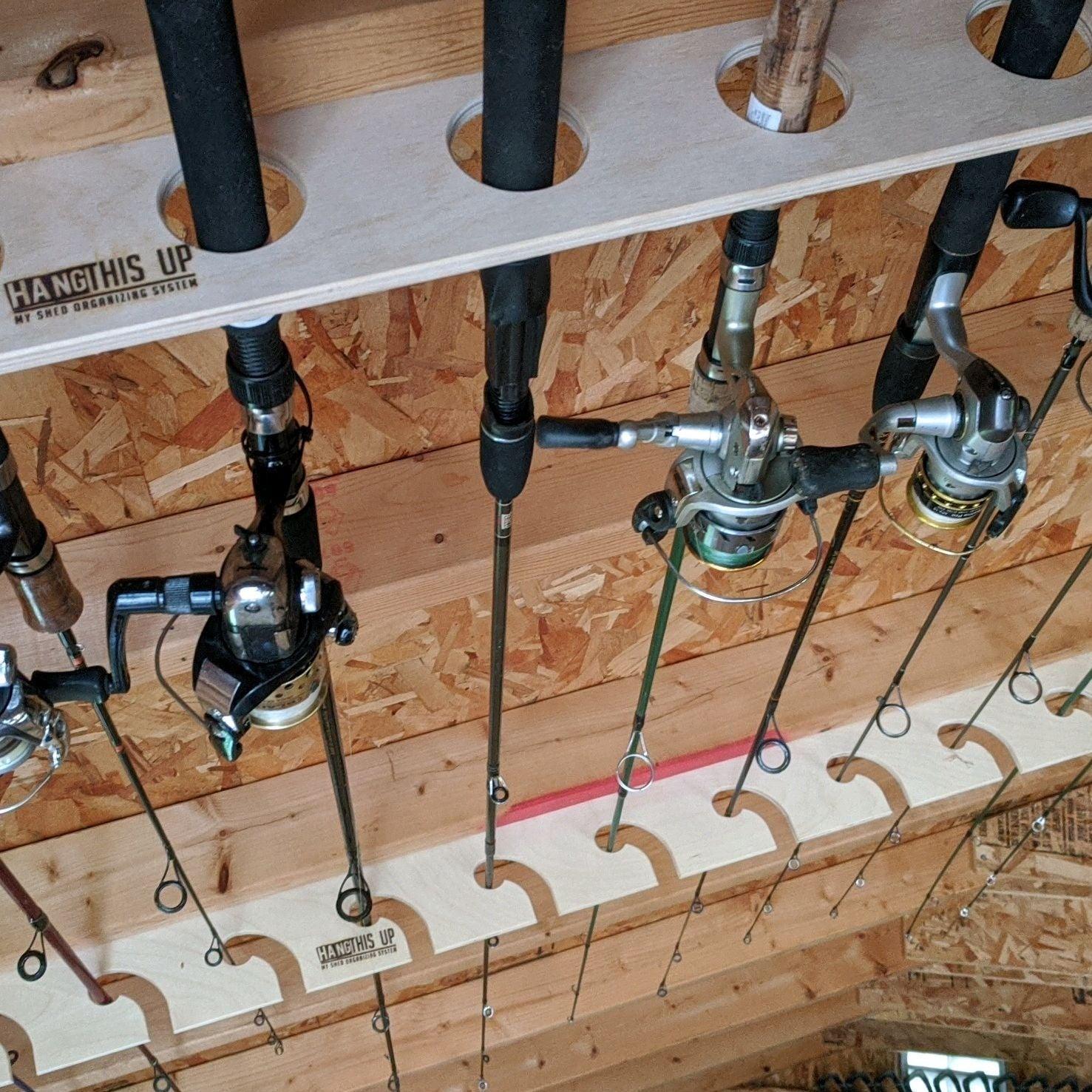 Fishing Rod Rack – Shed Organizer for Rod Storage - Tampa Home & Garden Store