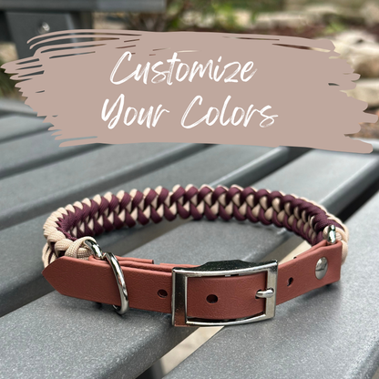 Fishtail Braid Handmade Dog Collar - Customize Your Colors - Tampa Home & Garden Store