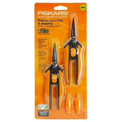 Fiskars Softgrip Nonstick Micro-Tip Snip (2/pk) - Tampa Home & Garden Store