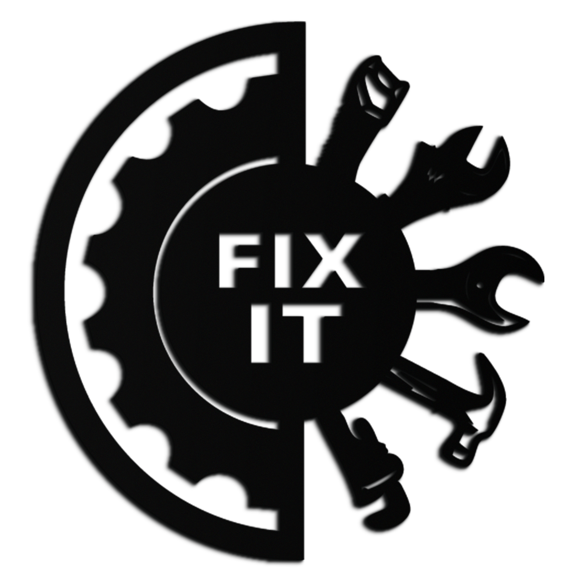 Fix It Tools Metal Wall Art – Industrial Gear & Hand Tools Silhouette Black Steel Decor for Garage or Workshop- KAF419 - Tampa Home & Garden Store
