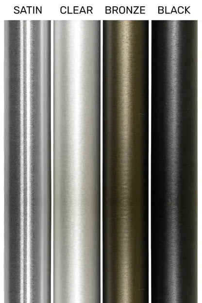 4-section aluminum flagpole with satin, clear, bronze, and black finishes on Tampa Home & Garden Store