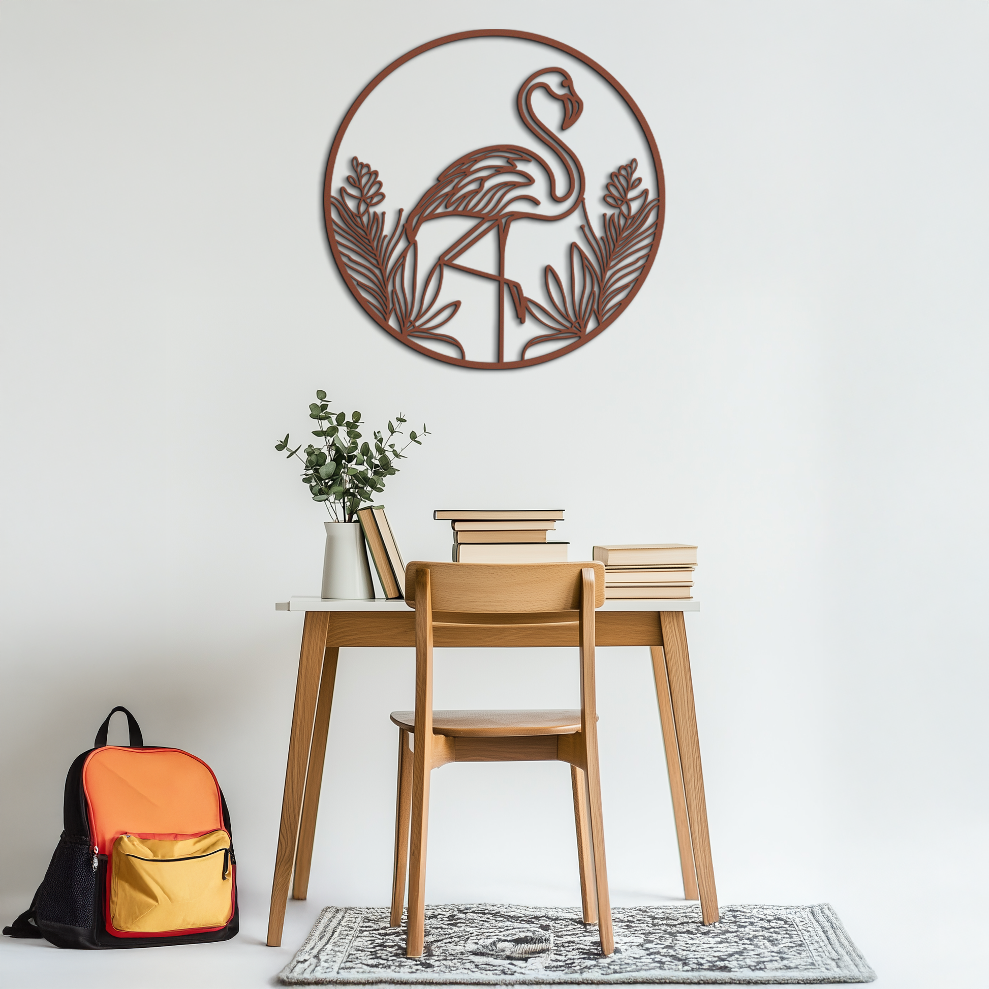 Flamingo Metal Wall Art – Elegant Flamingo Silhouette Steel Decor for Tropical and Modern Spaces- KAF333 - Tampa Home & Garden Store