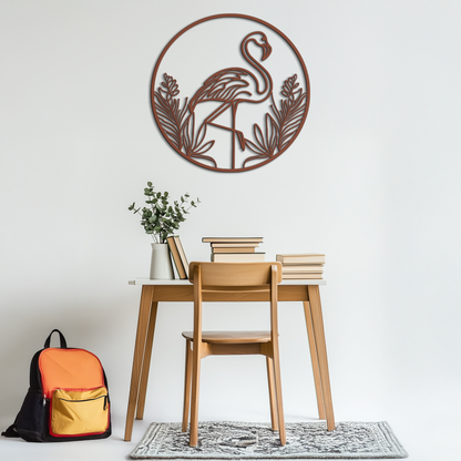 Flamingo Metal Wall Art – Elegant Flamingo Silhouette Steel Decor for Tropical and Modern Spaces- KAF333 - Tampa Home & Garden Store