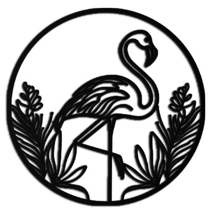 Flamingo Metal Wall Art – Elegant Flamingo Silhouette Steel Decor for Tropical and Modern Spaces- KAF333 - Tampa Home & Garden Store