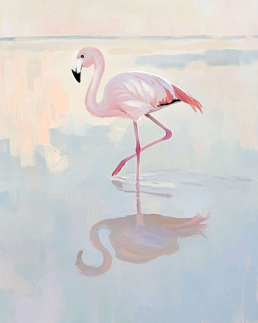 Flamingo at Dawn Art Print - Tampa Home & Garden Store