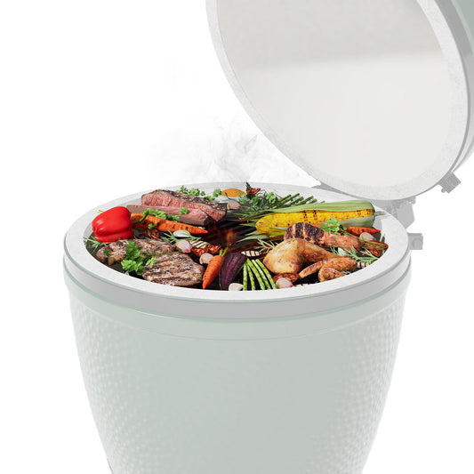 Flat Top Griddle Grill For Green Egg | Griddle & Grill Combo - Tampa Home & Garden Store