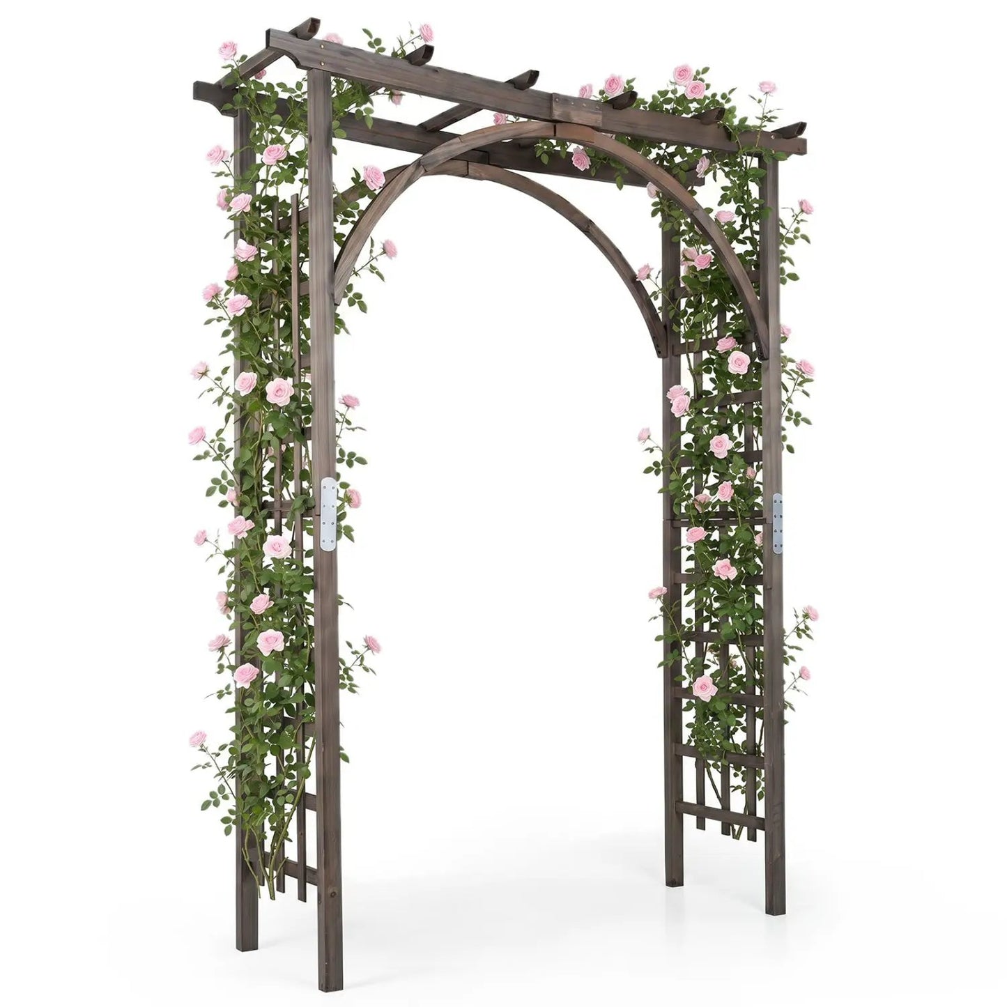 Garden Arch Trellis 85 Inch Fir Wood for Climbing