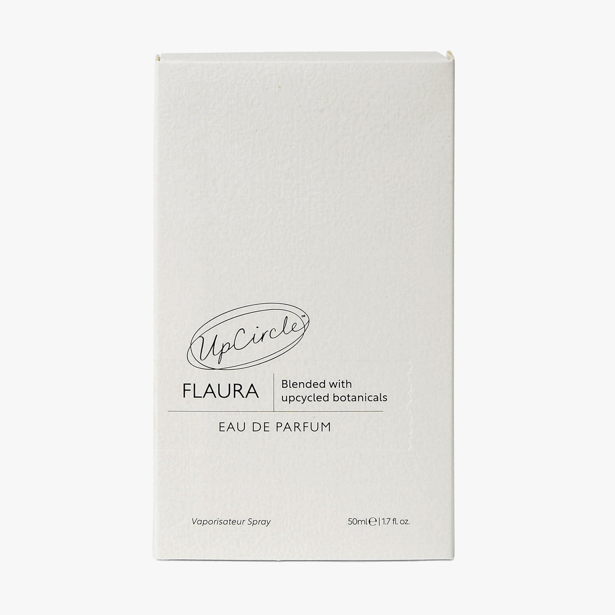 Flaura Eau De Parfum box by UpCircle, white packaging with UpCircle logo, 50 ml on Tampa Home & Garden Store