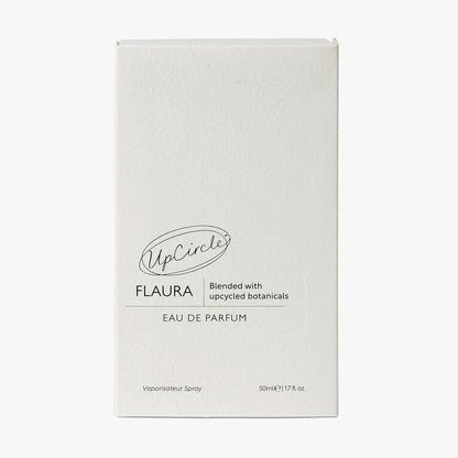 Flaura Eau De Parfum box by UpCircle, white packaging with UpCircle logo, 50 ml on Tampa Home & Garden Store