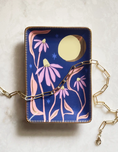 Fleur Porcelain Trinket Dish - Tampa Home & Garden Store