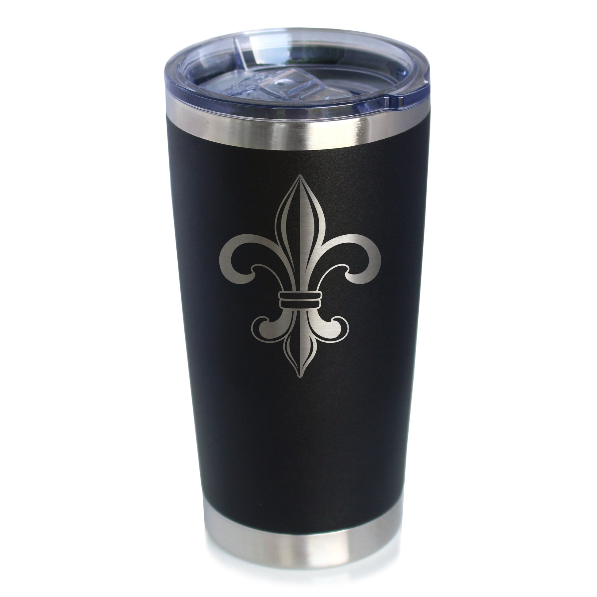 Fleur de Lis - Cute Lily Themed Gifts - Gift for Lovers of French & Italian Culture - 20 oz Coffee Tumbler - Tampa soil911.com