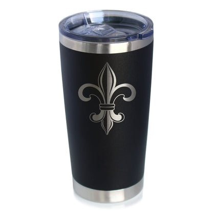 Fleur de Lis - Cute Lily Themed Gifts - Gift for Lovers of French & Italian Culture - 20 oz Coffee Tumbler - Tampa soil911.com