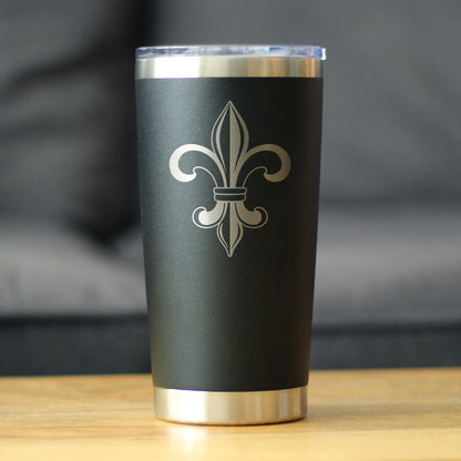 Fleur de Lis - Cute Lily Themed Gifts - Gift for Lovers of French & Italian Culture - 20 oz Coffee Tumbler - Tampa soil911.com