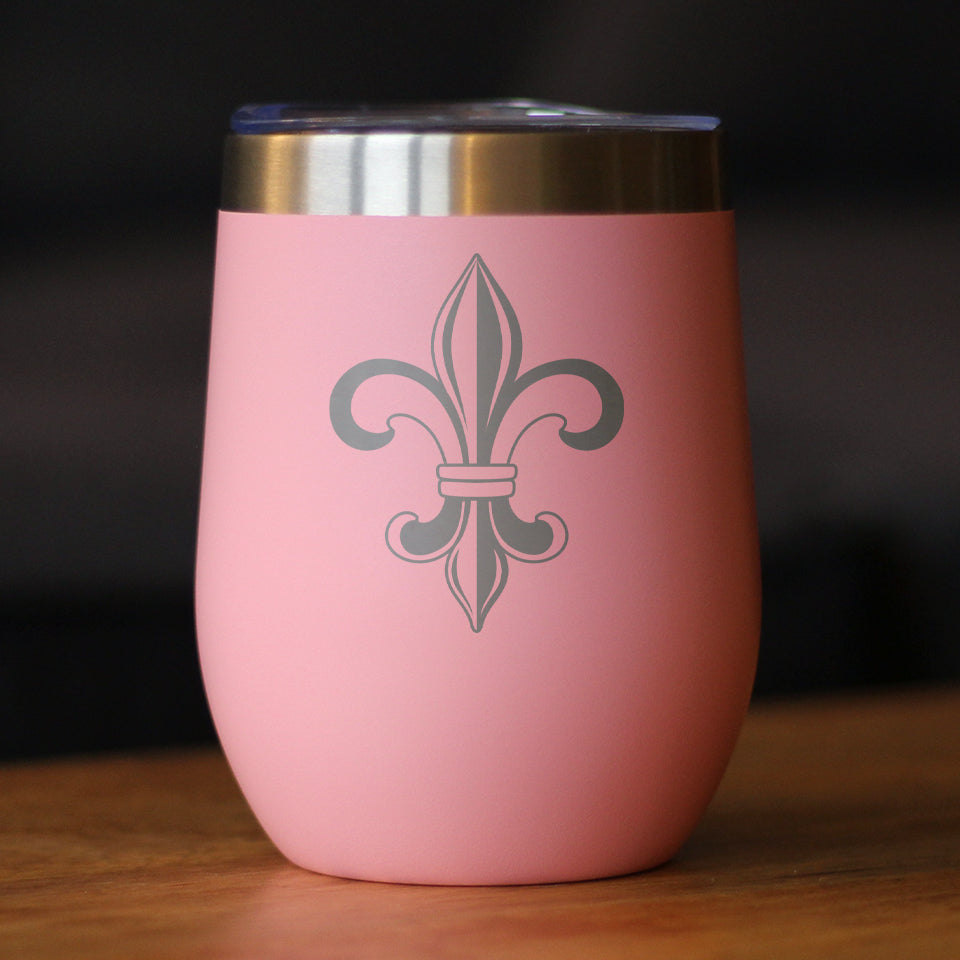 Fleur de Lis - Cute Lily Themed Gifts - Gift for Lovers of French & Italian Culture - Wine Tumbler - Tampa Home & Garden Store