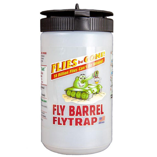Flies Be Gone Fly Barrel Fly Trap - Tampa Home & Garden Store