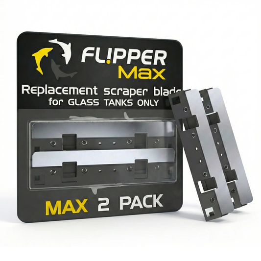 Flipper Max stainless steel replacement blades 2-pack for aquarium cleaning by Flipper on Tampa Home & Garden Store