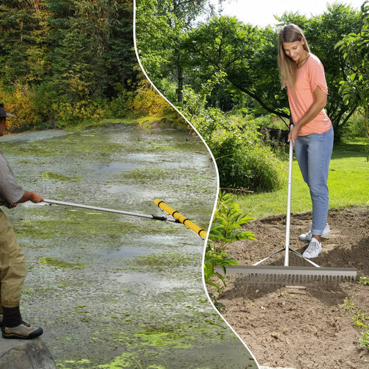 Floating Weed Lake Rake 36in with Foam Floats DirectDeals for pond weed cleanup on Tampa Home & Garden Store