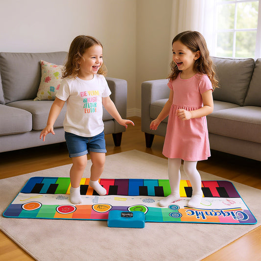 Floor Piano Dance Mat for Kids Musical Playmat with 8 Instrument Sounds - Tampa Home & Garden Store