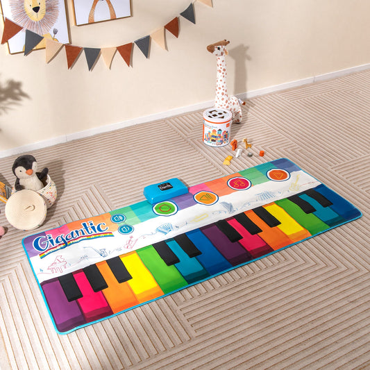 Floor Piano Dance Mat for Kids Musical Playmat with 8 Instrument Sounds - Tampa Home & Garden Store