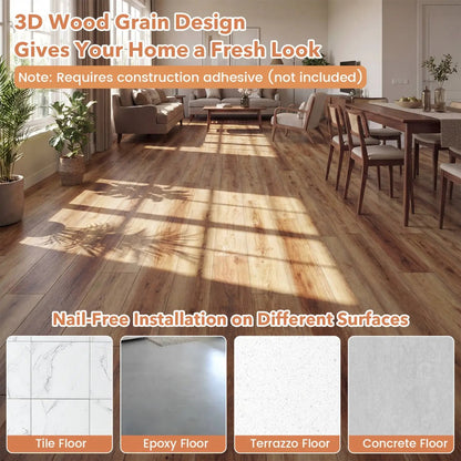 Waterproof Vinyl Plank Flooring With Wood Grain