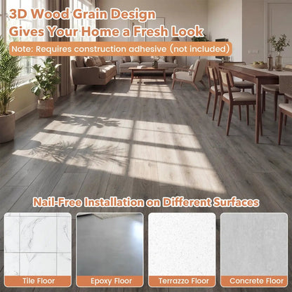 Waterproof Vinyl Plank Flooring With Wood Grain