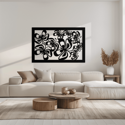Floral Burst Metal Wall Art - Steel Wall Decor for Home and Office - KAF016 - Tampa Home & Garden Store
