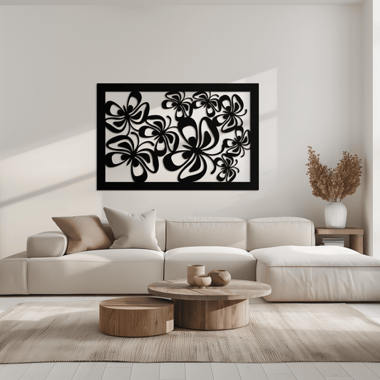 Floral Burst Metal Wall Art - Steel Wall Decor for Home and Office - KAF016 - Tampa Home & Garden Store