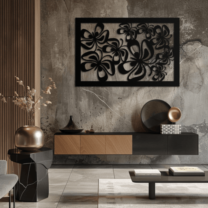 Floral Burst Metal Wall Art - Steel Wall Decor for Home and Office - KAF016 - Tampa Home & Garden Store