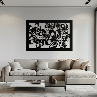 Floral Burst Metal Wall Art - Steel Wall Decor for Home and Office - KAF016 - Tampa Home & Garden Store