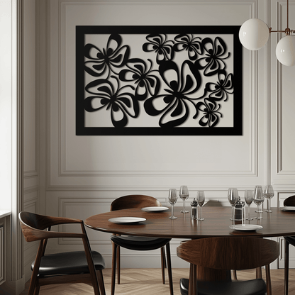 Floral Burst Metal Wall Art - Steel Wall Decor for Home and Office - KAF016 - Tampa Home & Garden Store