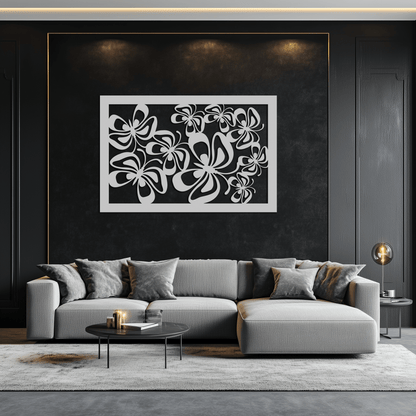 Floral Burst Metal Wall Art - Steel Wall Decor for Home and Office - KAF016 - Tampa Home & Garden Store