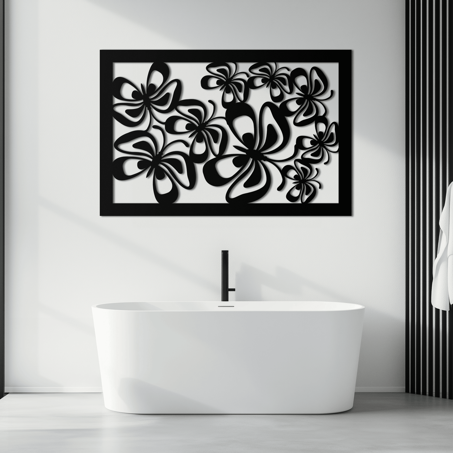 Floral Burst Metal Wall Art - Steel Wall Decor for Home and Office - KAF016 - Tampa Home & Garden Store