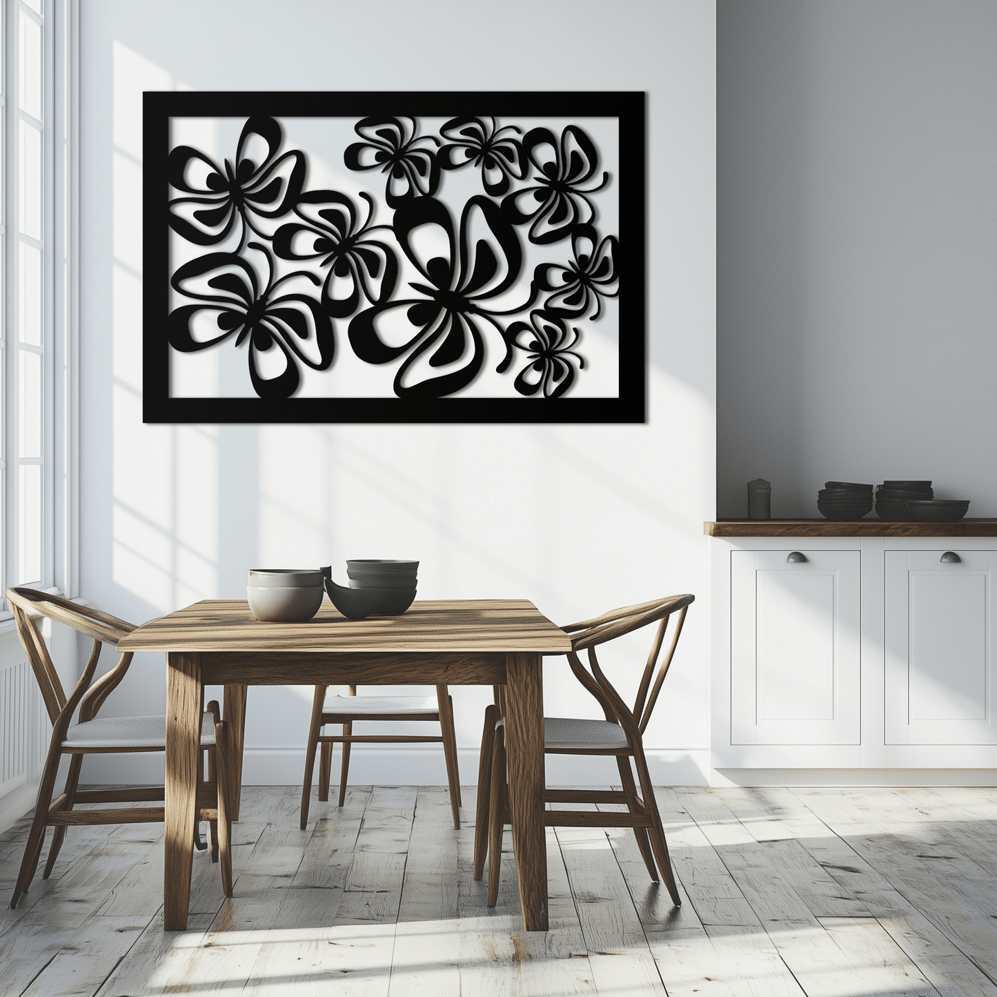 Floral Burst Metal Wall Art - Steel Wall Decor for Home and Office - KAF016 - Tampa Home & Garden Store